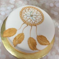 Gold Dreamcatcher Cake