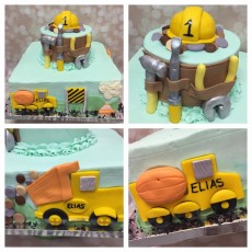 Construction Tiered Cake