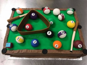 Pool Table Cake